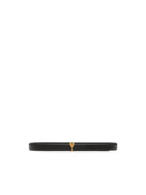 AMI Paris cowhide leather belt 25mm with Ami de Coeur buckle