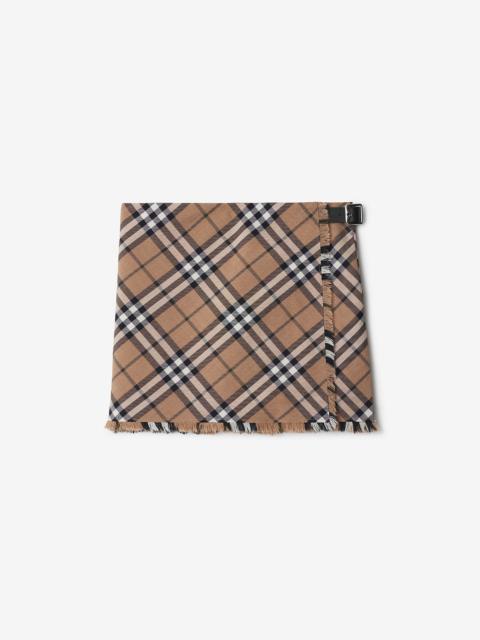 Burberry Check Wool Blend Mini Kilt