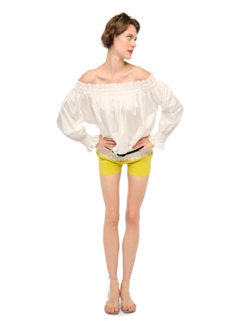 NORMA KAMALI LONG SLEEVE PEASANT TOP