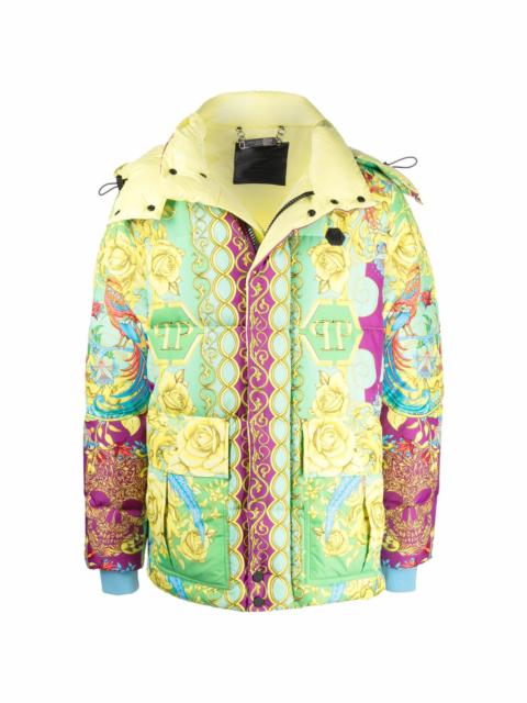 PHILIPP PLEIN baroque pattern-print jacket