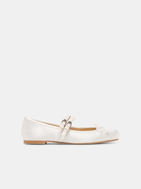 dolce vita GIBSEN BALLET FLATS TRUE WHITE SATIN