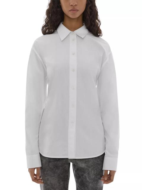 Belted Cotton Poplin Shirt