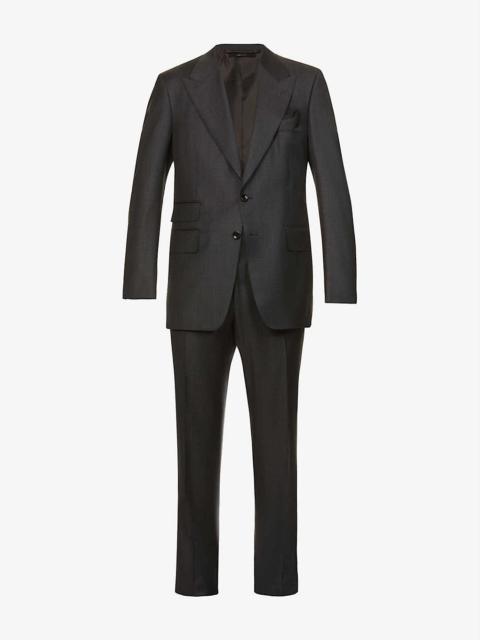 Shelton regular-fit wool suit