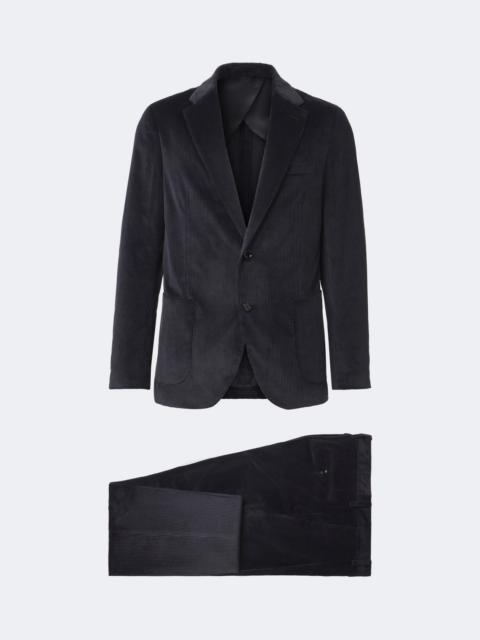 LARDINI Cotton and cashmere corduroy suit