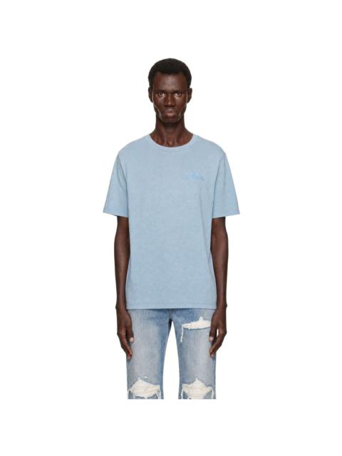 AMIRI Blue Bleach Bandana Patch T-shirt