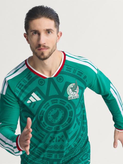 adidas Mexico 26 Home Authentic Long Sleeve Jersey