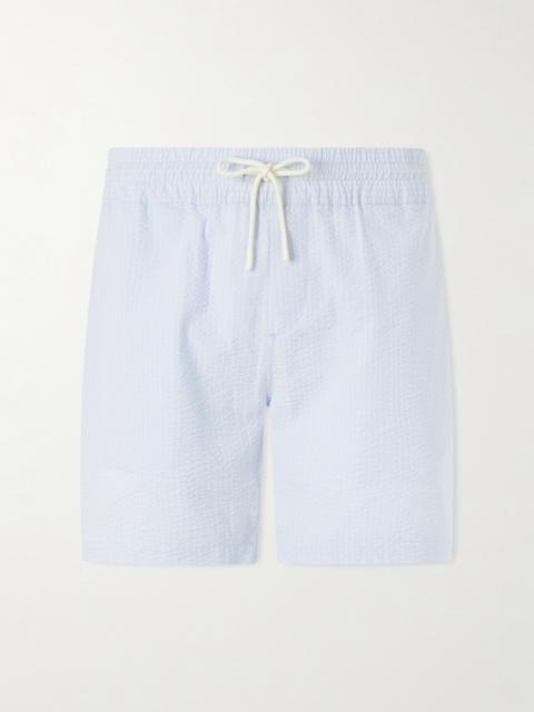 Portuguese Flannel Atlantico Straight-Leg Cotton-Seersucker Shorts
