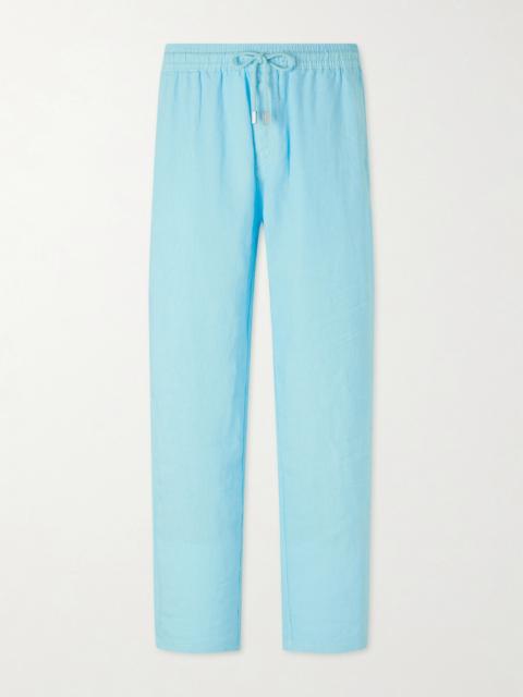 Vilebrequin Pacha Straight-Leg Linen Drawstring Trousers