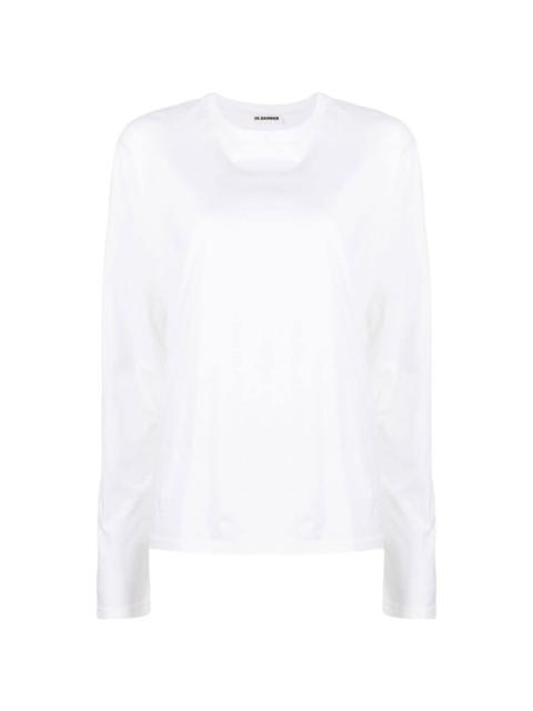 crew neck long-sleeved T-shirt