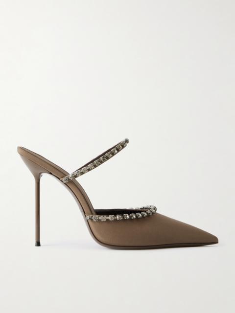 PARIS TEXAS Lidia Crystal-embellished Crepe Pumps