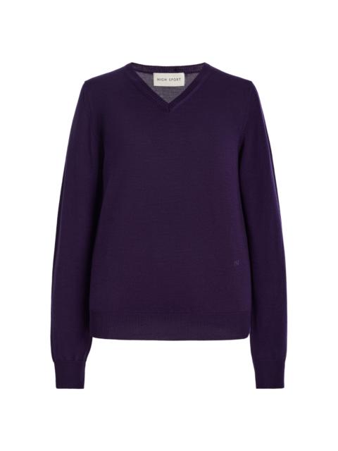 HIGH SPORT Billie Wool Sweater purple