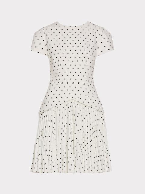 MILLY Haddy Short Sleeve Polka Dot Mini Dress