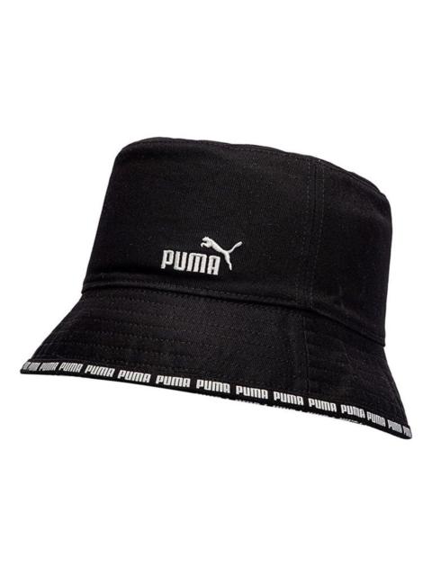 PUMA PUMA Embroidered LOGO Casual Sports Double Sided Fisherman's hat Black 023432-01