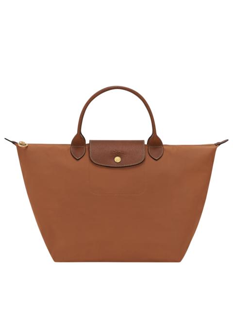 Le Pliage Original M Handbag Cognac - Recycled canvas