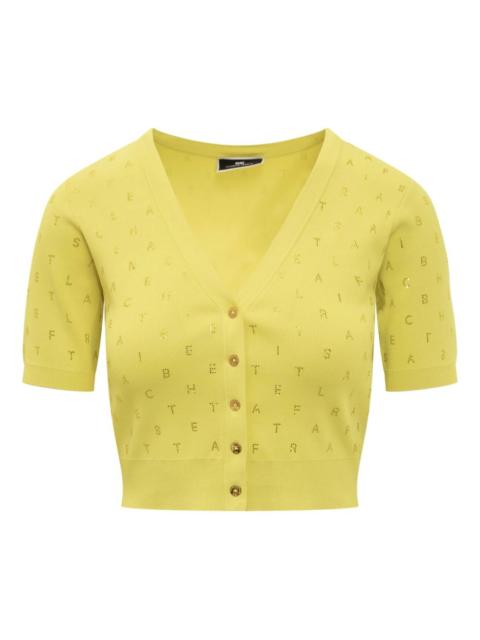ELISABETTA FRANCHI letters-print cardigan