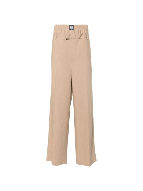double-waist tailored trousers