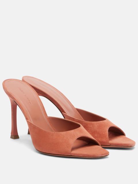 Amina Muaddi Alexa suede mules