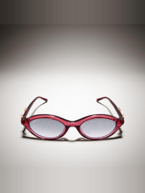 GUCCI GG2215S Oval-frame sunglasses