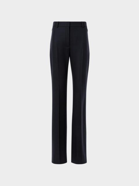 AKRIS Wool Stretch Flannel Bootcut Trousers