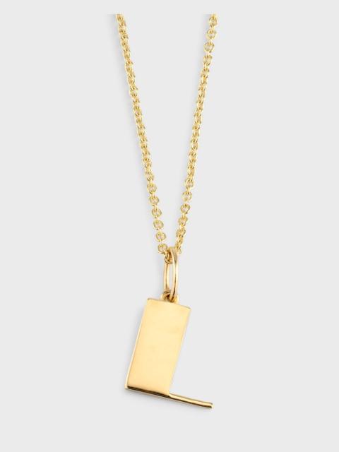 SYDNEY EVAN 14K Pure Block Initial Necklace