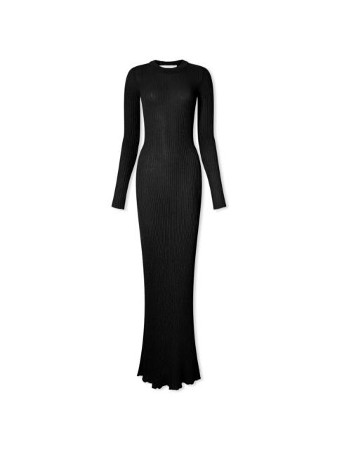 AMI Paris AMI Paris Ribbed Long Sleeve Maxi Dress