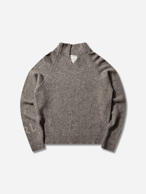 ERL Men's Slit-Neck Sweater Grey