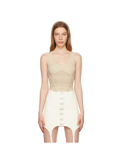 Dion Lee Off-White Corset Tank Top