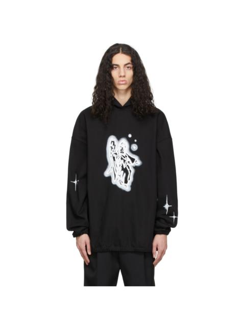 We11done Black Denim Hoodie