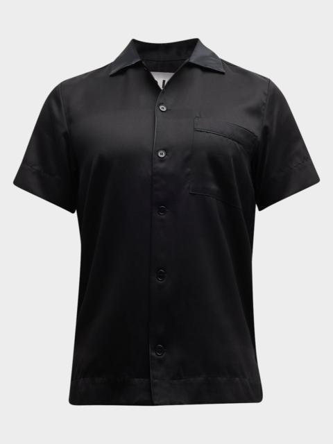 CDLP Men's Casual Button-Down Lounge Shirt