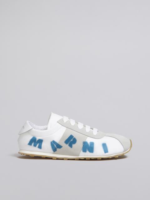Marni WHITE POLYAMIDE SNEAKER WITH AIRBRUSHED MARNI LOGO