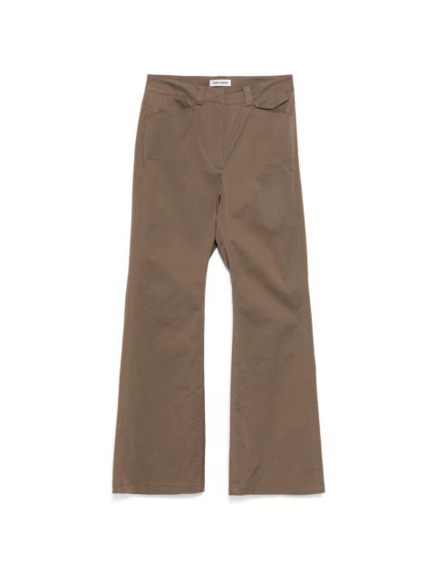 LOW CLASSIC pin tuck bootcut pants