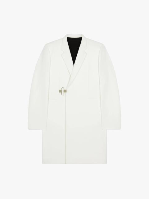 Givenchy COAT IN TECHNICAL WOOL WITH PADLOCK