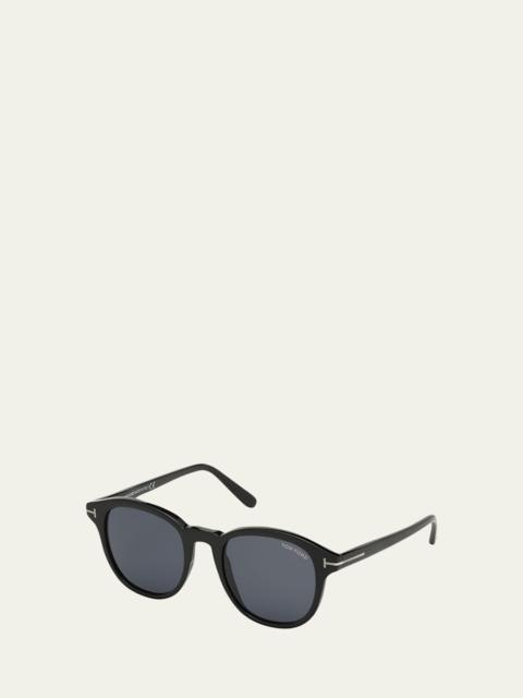 TOM FORD Jameson Round Acetate Sunglasses