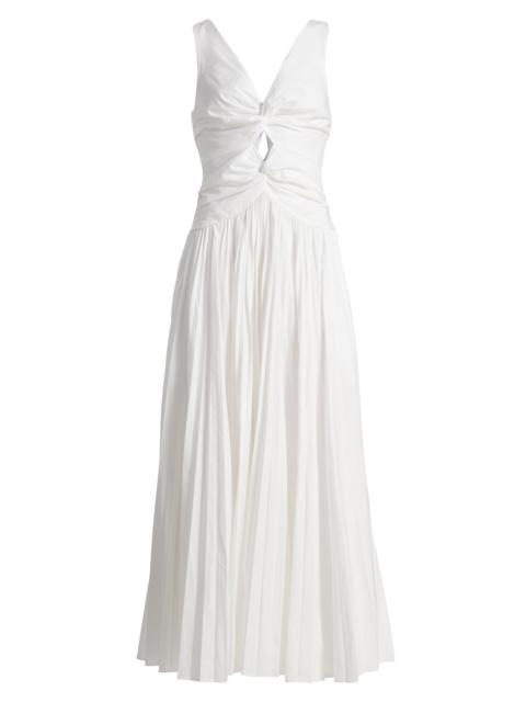 SIMKHAI Women's Vivianne Center Twist Midi-Dress - White