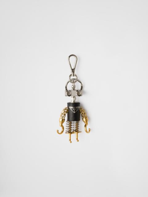 Prada Robot Saffiano leather bag charm
