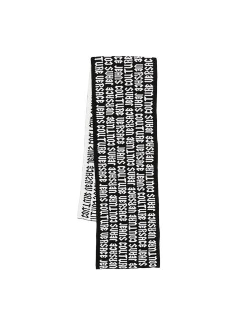 VERSACE JEANS COUTURE intarsia-logo scarf