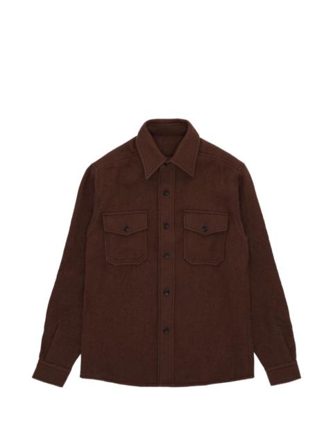 FORTELA Kenny brushed chest-pocket overshirt