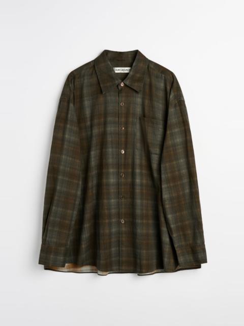 Our Legacy Borrowed Shirt More Check Print Cotton