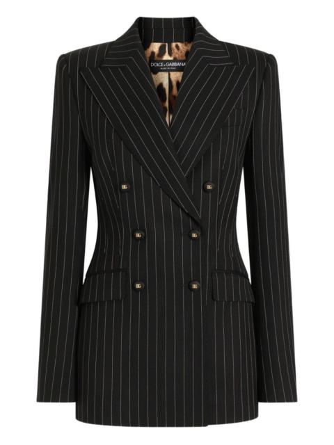 Dolce & Gabbana striped double-breasted jacket