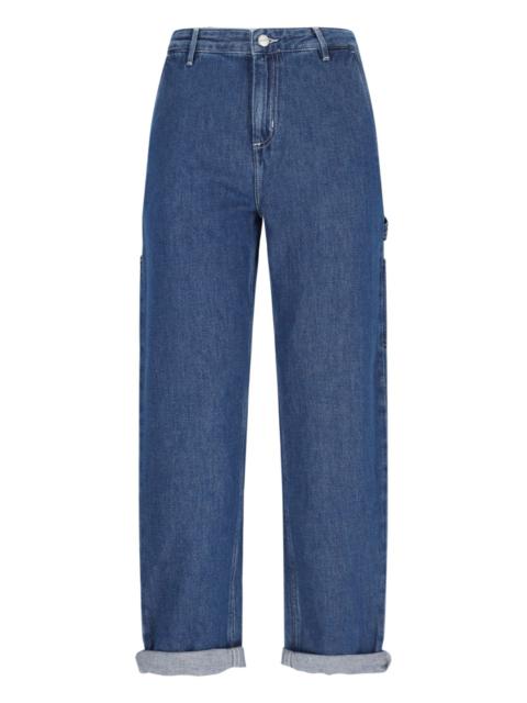 "PIERCED" STRAIGHT JEANS