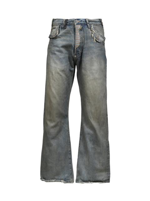 NO/FAITH STUDIOS DENIM REWORKED BOOTCUT / BLUE