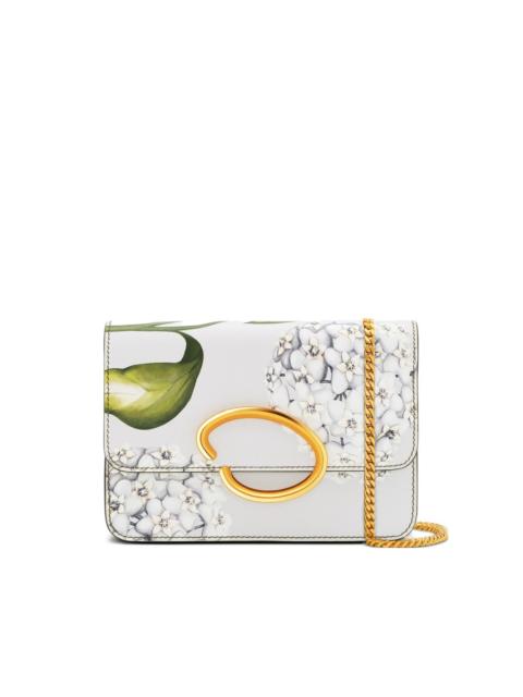 Oscar de la Renta mini floral-print clutch bag