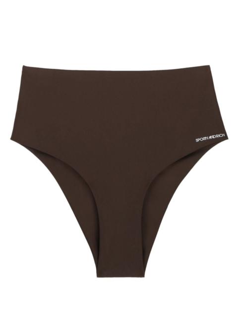 Sporty & Rich Jane logo-print bikini bottoms