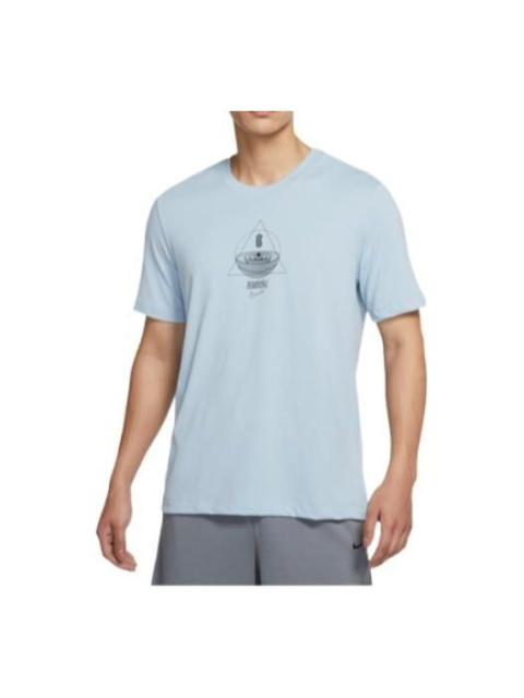 Nike Nike Kyrie Irving Alphabet Pattern T-Shirt 'Blue' DQ1880-425