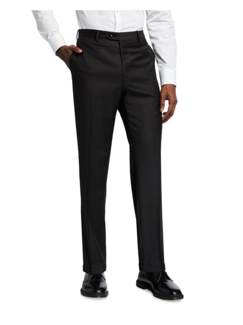 Brioni Men's Solid Wool Trousers