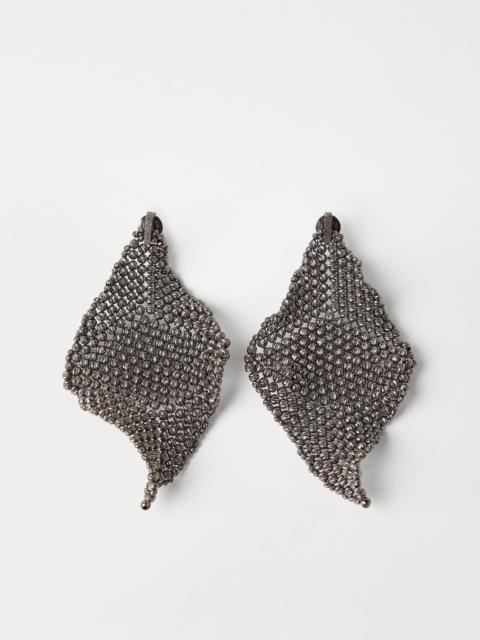 Brunello Cucinelli Sterling Silver sculptured earrings