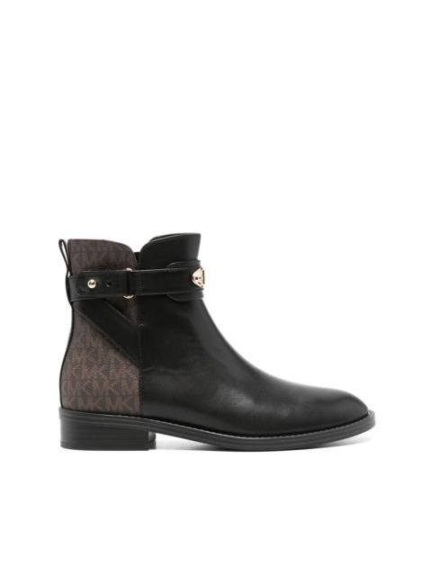 MICHAEL KORS Darcy monogram-print boots