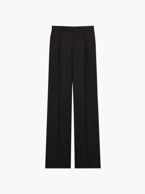 SAINT LAURENT FLUID PANTS IN WOOL FLANNEL