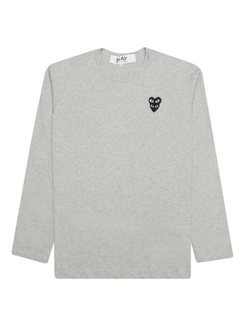 Comme des Garçons PLAY COMME DES GARCONS PLAY STACKED HEART L/S T-SHIRT - GREY
