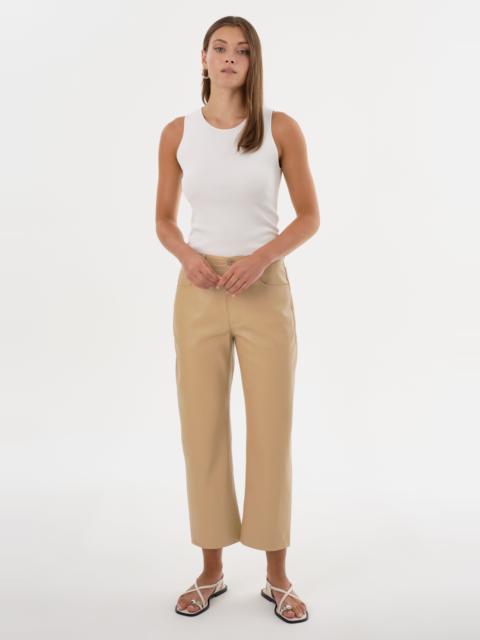 LAMARQUE KEEGHAN | Faux Leather Cropped Pants